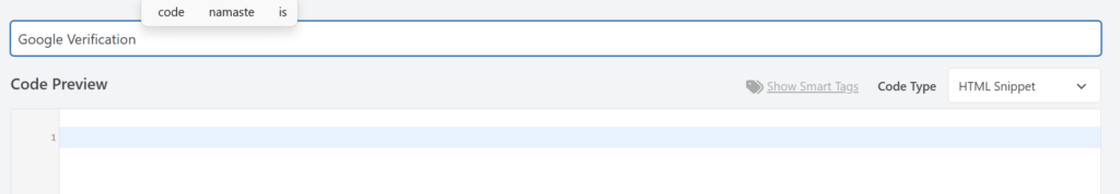 Google Search Console Site Verification