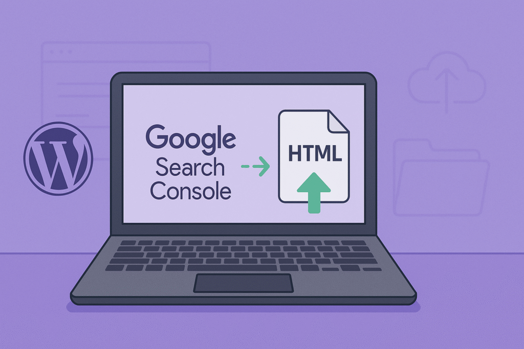 google html verification file wordpress